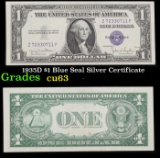 1935D $1 Blue Seal Silver Certificate Grades Select CU