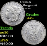 1894-o Morgan Dollar $1 Grades xf+++