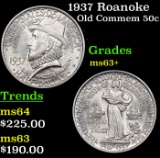 1937 Roanoke Old Commem Half Dollar 50c Grades Select+ Unc