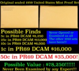 Original sealed 1959 United States Mint Proof Set! 5 Coins Inside!