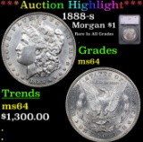 ***Auction Highlight*** 1888-s Morgan Dollar $1 Graded ms64 By SEGS (fc)