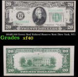 1934B $20 Green Seal Federal Reserve Note (New York, NY) Grades xf