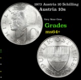 1973 Austria 10 Schilling Grades Choice+ Unc