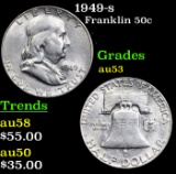 1949-s Franklin Half Dollar 50c Grades Select AU