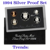 1994 United States Mint Silver Proof Set 5 coins