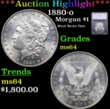 ***Auction Highlight*** 1880-o Morgan Dollar $1 Graded ms64 By SEGS (fc)