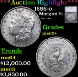 ***Auction Highlight*** 1886-o Morgan Dollar $1 Graded ms63+ By SEGS (fc)