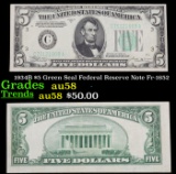 1934B $5 Green Seal Federal Reserve Note Fr-1652 Grades Choice AU/BU Slider