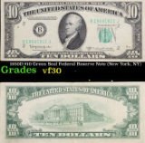 1950D $10 Green Seal Federal Reserve Note (New York, NY) Grades vf++