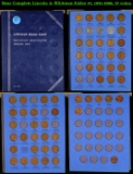 Near Complete Lincoln 1c Whitman folder #2, 1941-1966, 57 coins.
