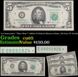 3x Consecutive **Star Note** 1988A $5 Federal Reserve Notes, All Gem CU Grade Grades Gem CU