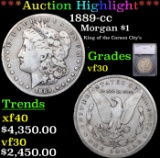 ***Auction Highlight*** 1889-cc Morgan Dollar $1 Graded vf30 By SEGS (fc)