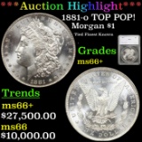***Auction Highlight*** 1881-o Morgan Dollar $1 Graded ms66+ By SEGS (fc)