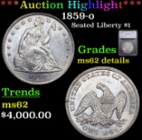 ***Auction Highlight*** 1859-o Seated Liberty Dollar $1 Graded ms62 details By SEGS (fc)