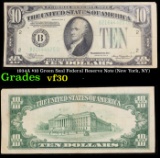 1934A $10 Green Seal Federal Reserve Note (New York, NY) Grades vf++