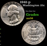 1941-p Washington Quarter 25c Grades Choice AU/BU Slider