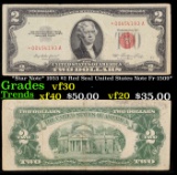 *Star Note* 1953 $2 Red Seal United States Note Fr-1509* Grades vf++