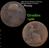 1889 Great Britain 1P Penny KM-755 Queen Victoria Grades vg+