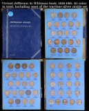 Virtual Jefferson 5c Whitman book, 1938-1961. 62 coins in total, including most of the wartime silve