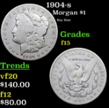 1904-s Morgan Dollar $1 Grades f+