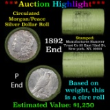 ***Auction Highlight*** Manufactures Hanover Trust Shotgun 1892 & 'P' Ends Mixed Morgan/Peace Silver