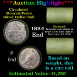 ***Auction Highlight*** Manufactures Hanover Trust Shotgun 1884 & 'P' Ends Mixed Morgan/Peace Silver