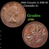 1960 Canada 1c KM-49 Grades xf