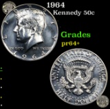 Proof 1964 Kennedy Half Dollar 50c Grades Choice+ Proof