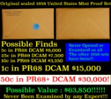 Original sealed 1958 United States Mint Proof Set! 5 Coins Inside!