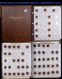 Partial Lincoln 1c Coinmaster folder #1, 1909-1940, 61 coins.
