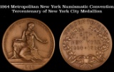 1964 Metropolitan New York Numismatic Convention Tercentenary of New York City Medallion