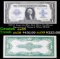 1923 $1 large size Blue Seal Silver Certificate, Signatures of Woods & White FR-238 Grades Choice AU