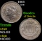 1865 Three Cent Copper Nickel 3cn Grades xf details