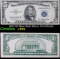 1953 $5 Blue Seal Silver Certificate Grades vf+