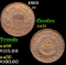 1865 Two Cent Piece 2c Grades Select AU