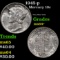 1945-p Mercury Dime 10c Grades Choice+ Unc