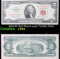1963 $2 Red Seal Legal Tender Note Grades vf+
