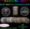 ***Auction Highlight*** Full Roll of Silver 1960 Canadian Dollar with Queen Elizabeth II, 20 Coins i