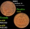 1882 Indian Cent 1c Grades Select AU