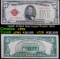 1928C $5 Red Seal Legal Tender Note  Grades vf+