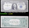 1957 $1 Blue Seal Silver Certificate Grades Choice AU/BU Slider