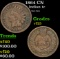 1864 CN Indian Cent 1c Grades vf+