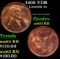 1909 VDB Lincoln Cent 1c Grades GEM Unc RB