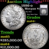 ***Auction Highlight*** 1886-o Morgan Dollar $1 Graded ms64+ By SEGS (fc)