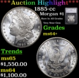 ***Auction Highlight*** 1885-cc Morgan Dollar $1 Graded ms64+ By SEGS (fc)