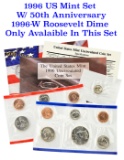 1996 United States Mint Set in Original Government Packaging! 11 Coins Inside!