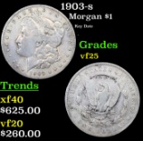 1903-s Morgan Dollar $1 Grades vf+