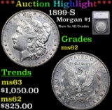 ***Auction Highlight*** 1899-S Morgan Dollar $1 Graded ms62 By SEGS (fc)