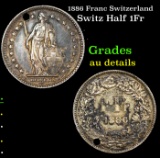 1886 Franc Switzerland Grades AU Details