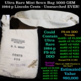 ***Auction Highlight*** Ultra Rare Sealed Original U.S Mint Sewn Bag 